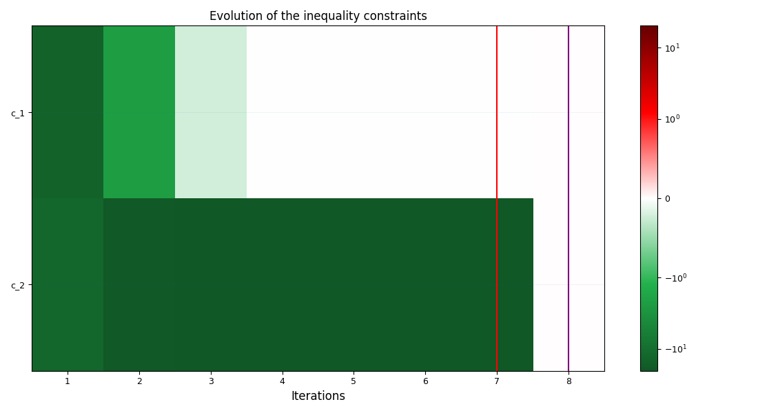 Evolution of the inequality constraints