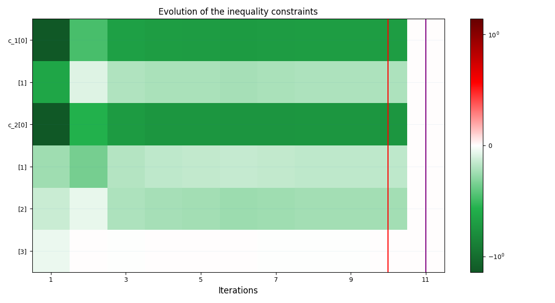 Evolution of the inequality constraints