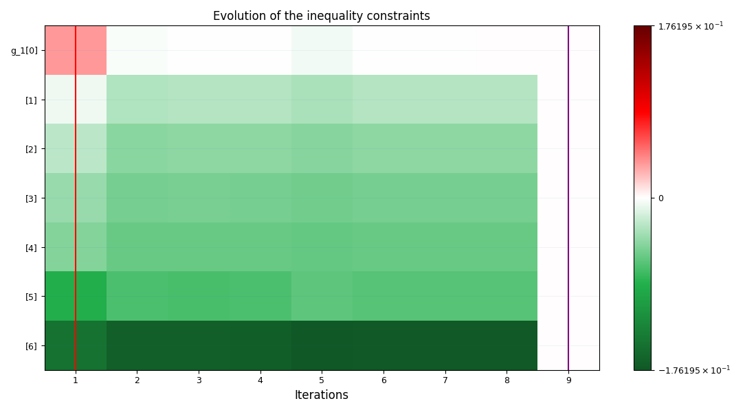 Evolution of the inequality constraints